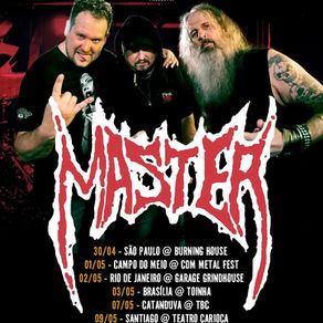 Master: Ícones do Death Metal fazem turnê no Brasil em abril/maio