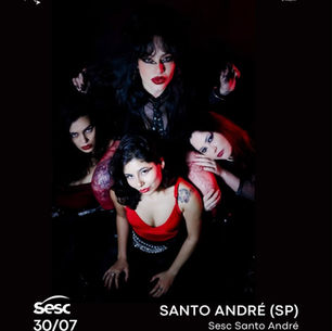Malvada faz show gratuito no Sesc Santo André nesta quinta-feira (30)