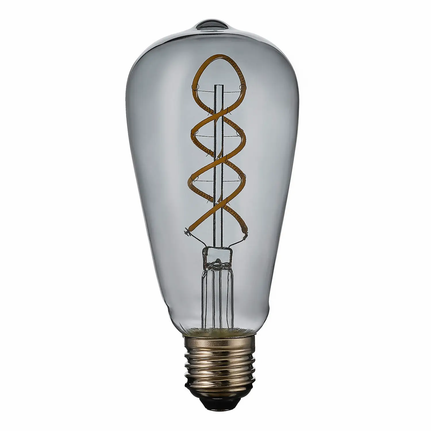 TCP LED Smoked Decorative Spiral Filament Squirrel Cage Light Bulb ES