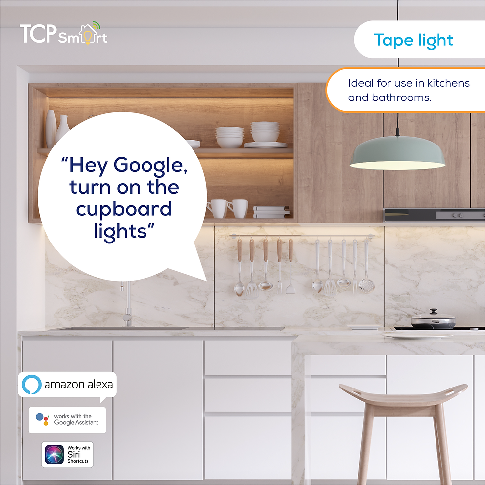 Thumbnail: TCP Smart Wifi LED Strip Lights RGB 5 metres IP20 indoor use