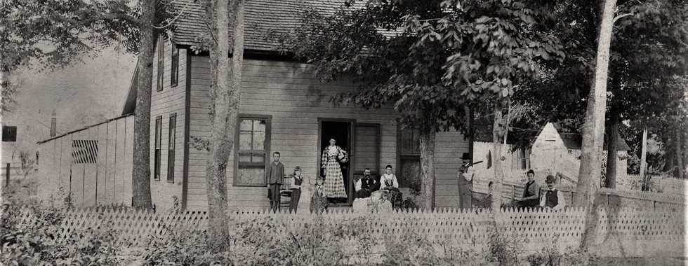 The John Russell home was located on a point of land that became known as "Russells Point".