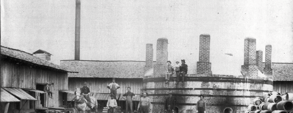 The David Bayer tile factory located at Bloom Center