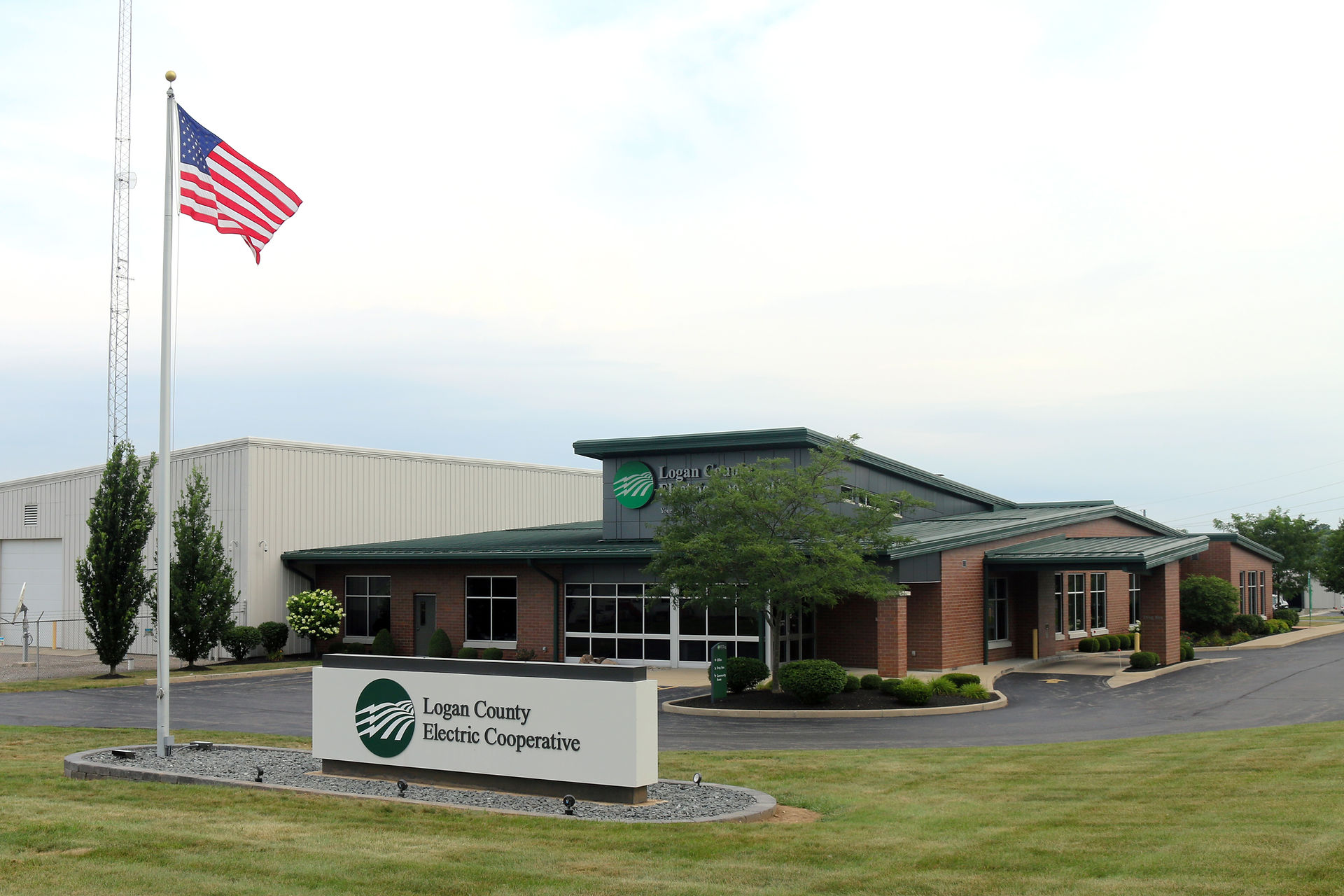 Co-Op office at 1587 Co. Rd 32 N. Photo courtesy of Logan County Electric Cooperative