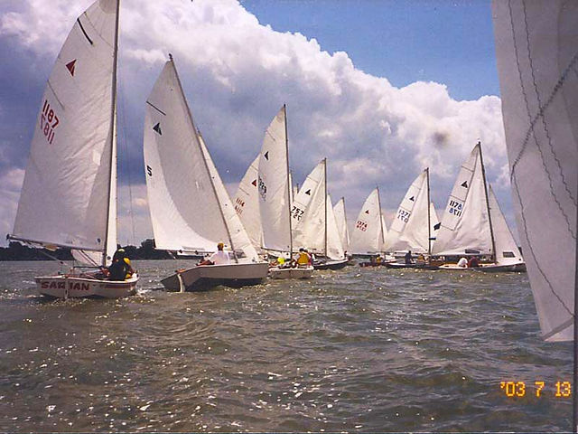 Sailboats on Indian Lake in 2013