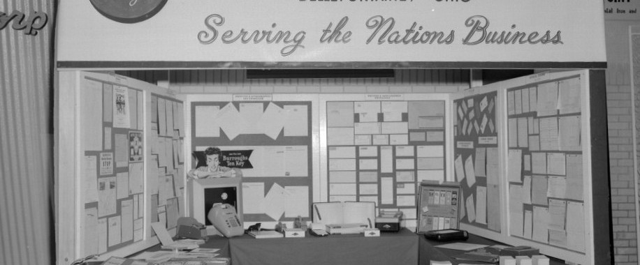 Merchants Industries had a booth at one of the trade shows at the Bellefontaine Armory