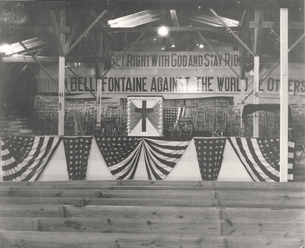 Interior of George Wood Anderson's Bellefontaine tabernacle