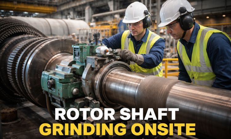 Rotor Shaft Grinding Onsite