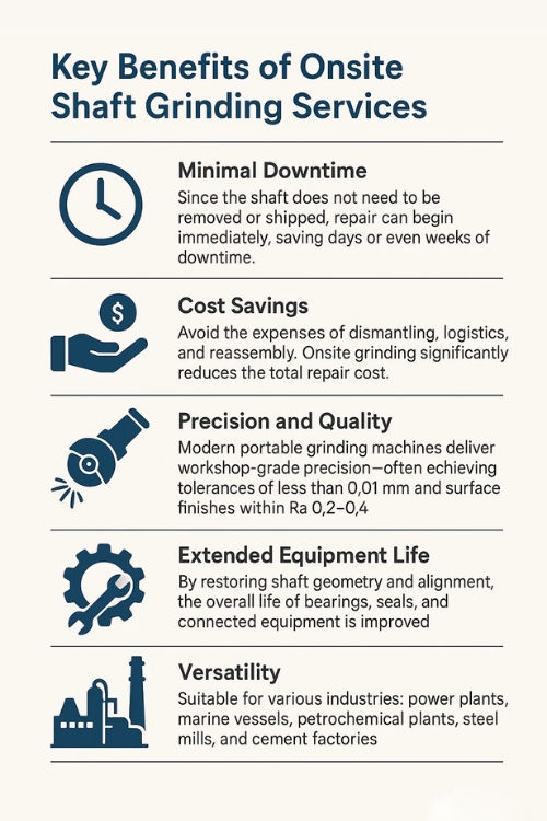 key benefits of onsite shaft grinding services