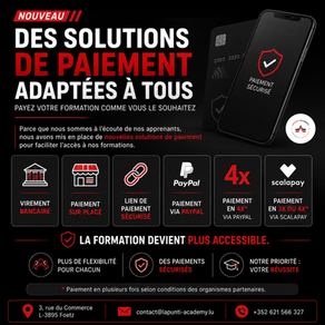 De nouvelles solutions de paiement pour faciliter votre accès à la formation