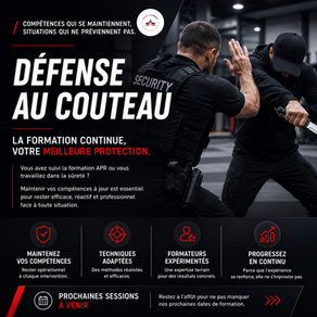 Défense au couteau : une compétence qui peut sauver des vies