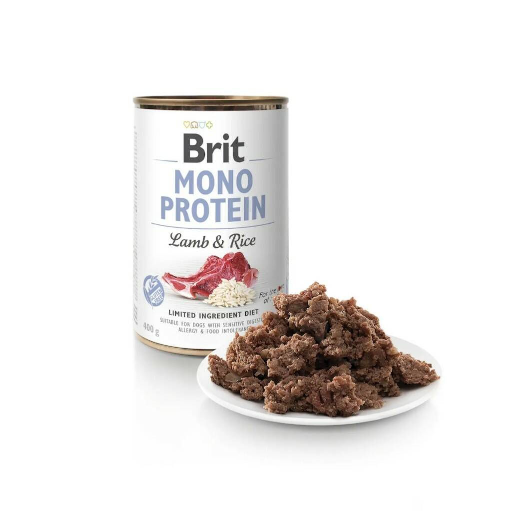 Brit Mono Protein Lamb & Rice (ягнёнок с рисом) — 400gr