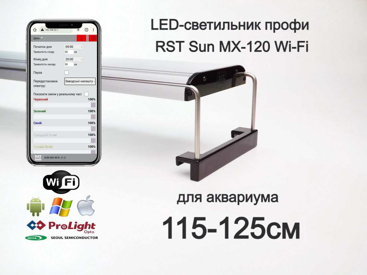 LED-светильник профи RST Sun MX-120 Wi-Fi