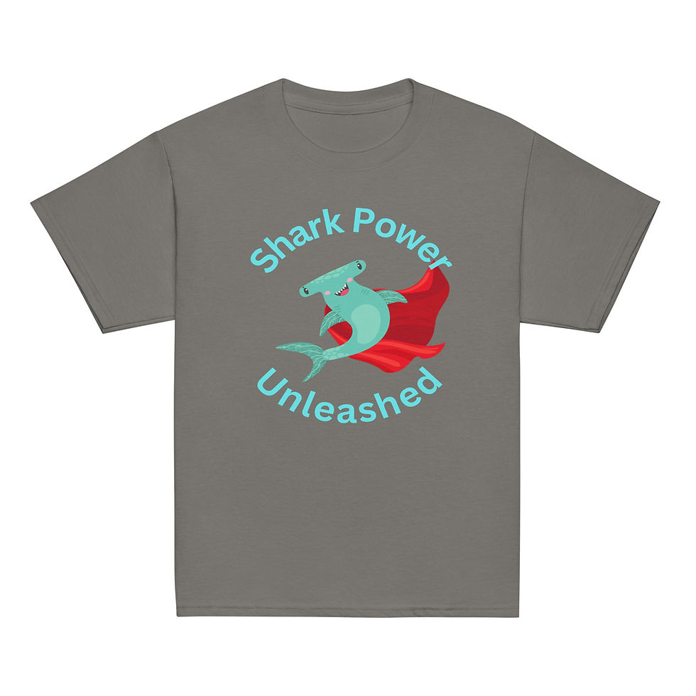 Thumbnail: Shark Power Unleashed - Hammerhead Kids Shirt