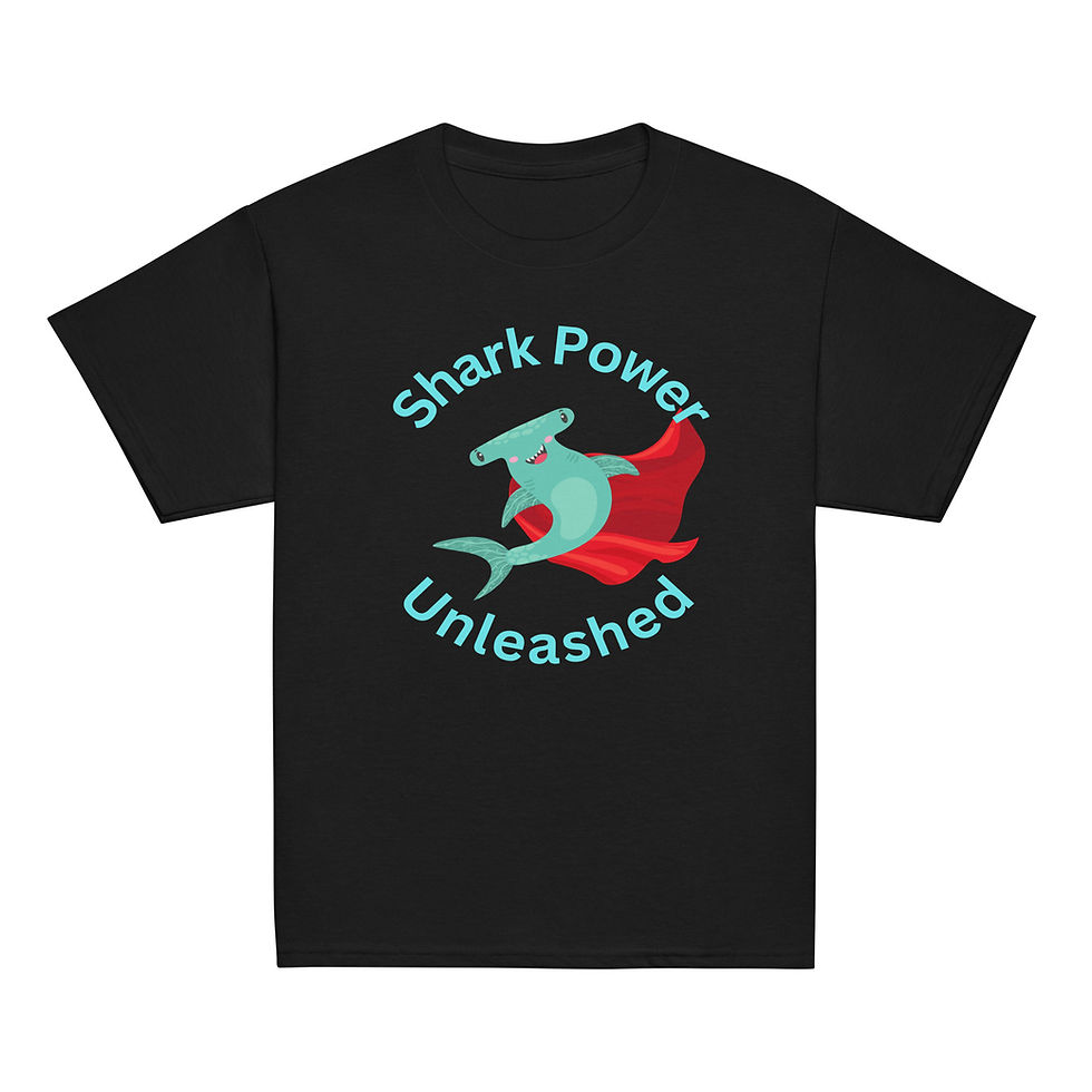 Thumbnail: Shark Power Unleashed - Hammerhead Kids Shirt