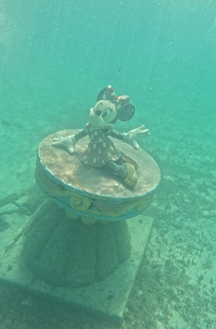 Minnie in Castaway Cay Snorkeling Lagoon