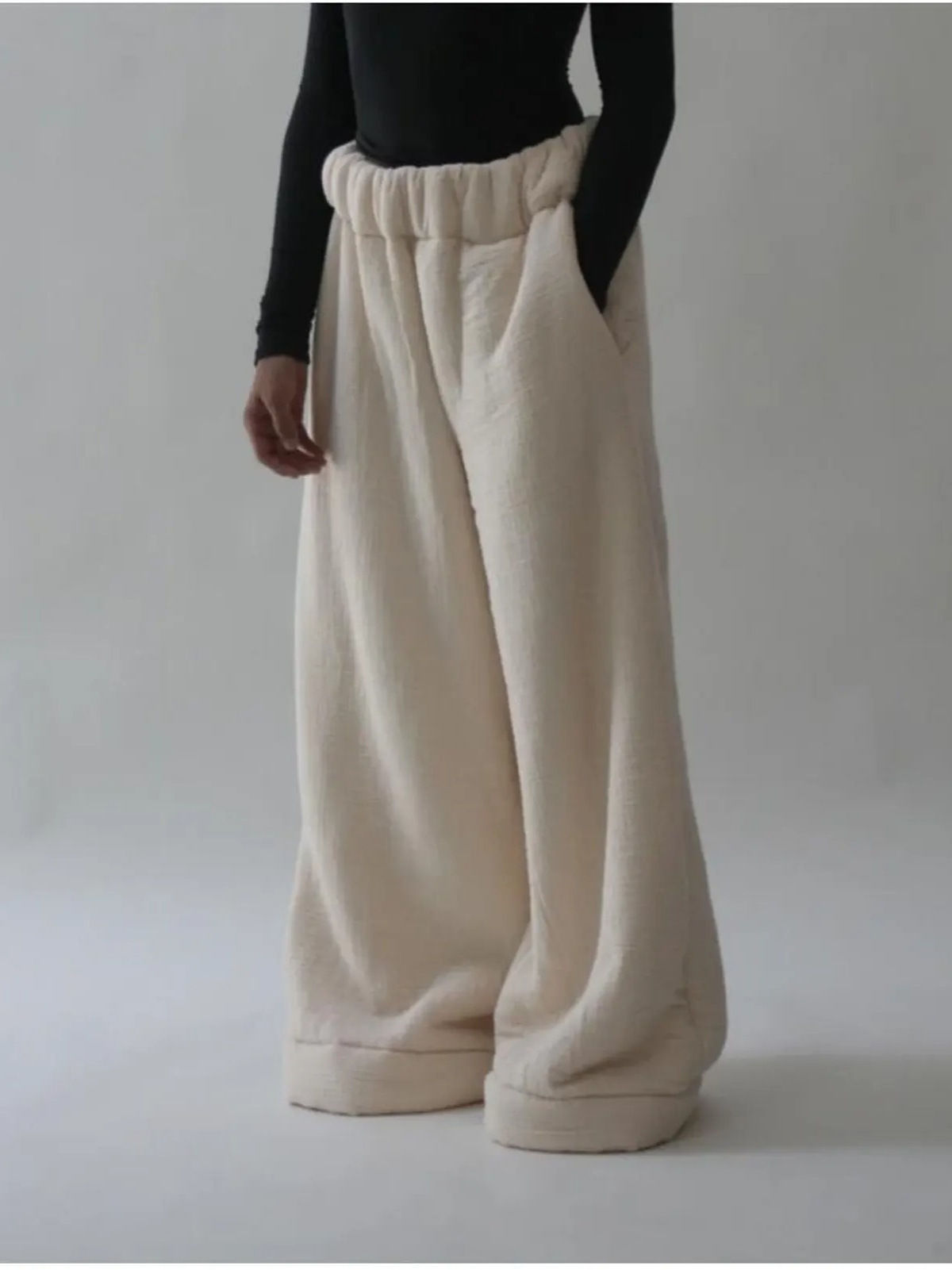 Womens Winter Wide-Leg Pants