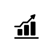 Stocks Growth Clipart PNG Images, Growth Icon Vector Glyph Or Solid Style Icon Stock, Ico