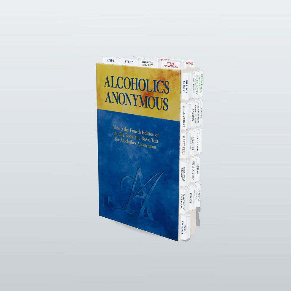 Thumbnail: AA Big Book, Tabbed & Color-Highlighted — 4th Edition Hardcover