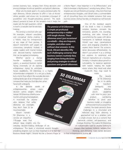 Coverage on 50 Dilemmas