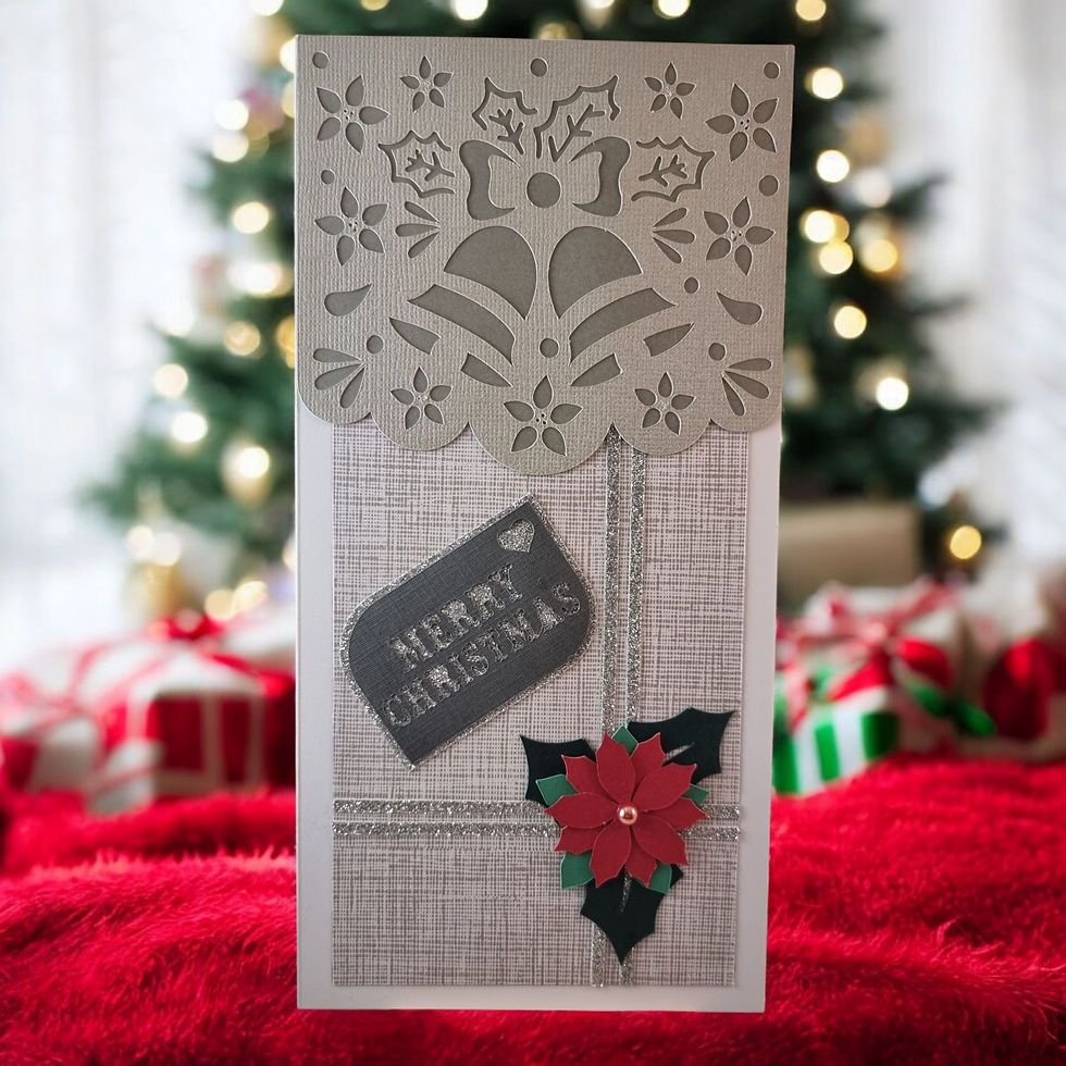 Thumbnail: Julkort, "present inspirerad julkort kollektion"