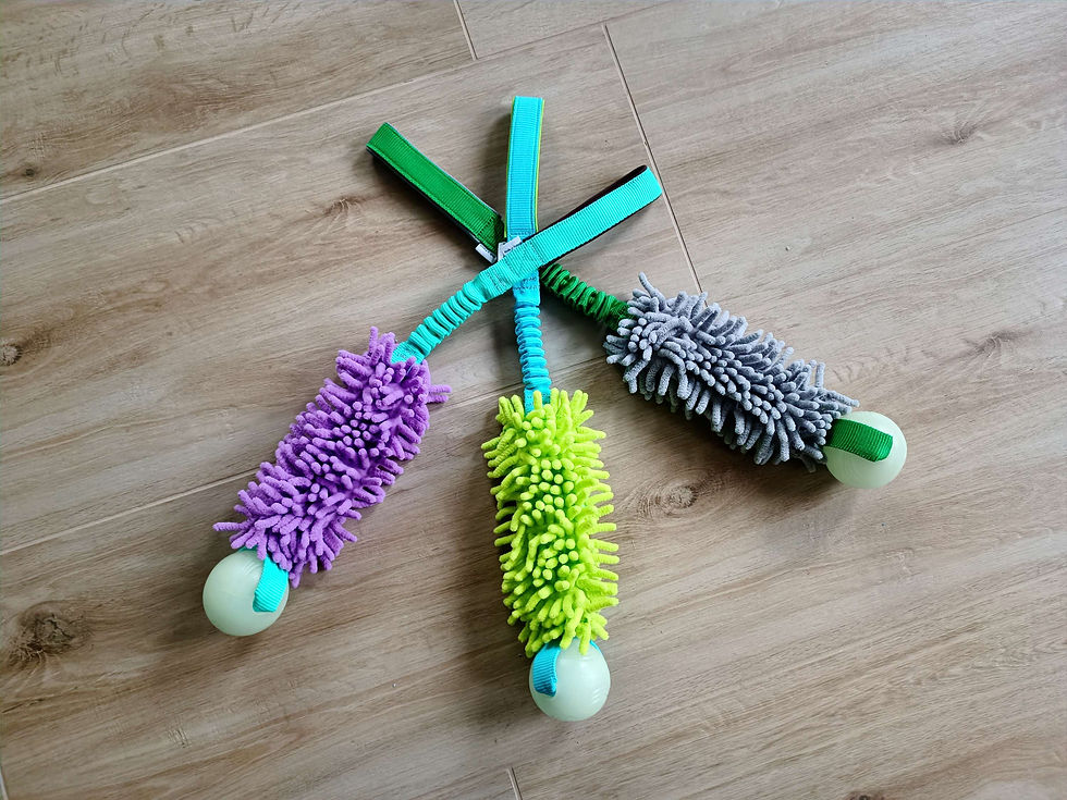 Chuckit! Max Glow mit Wuschel Mop Bungee Spielzeug Hund