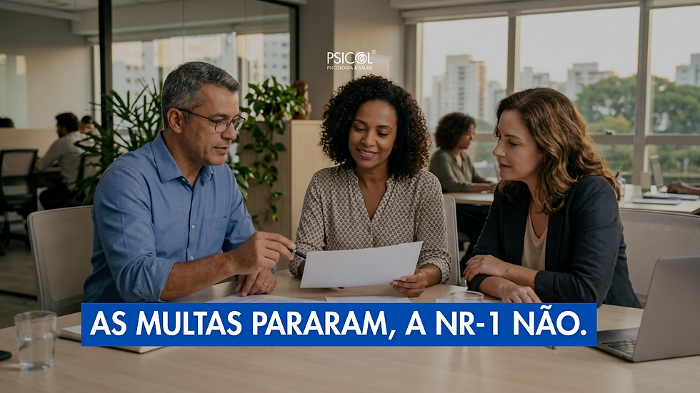 O STF pausou as multas da NR-1 sobre fatores de riscos psicossociais por 90 dias