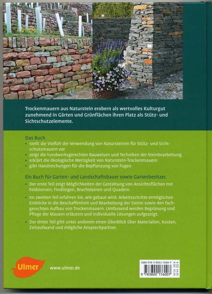 Trockenmauern in Weinberg und Garten