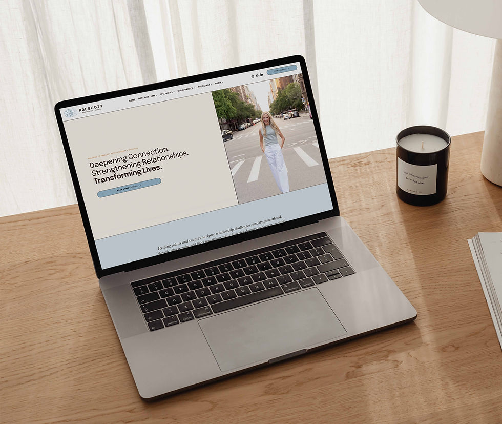 Website Design for Prescott Psychotherapy + Wellness