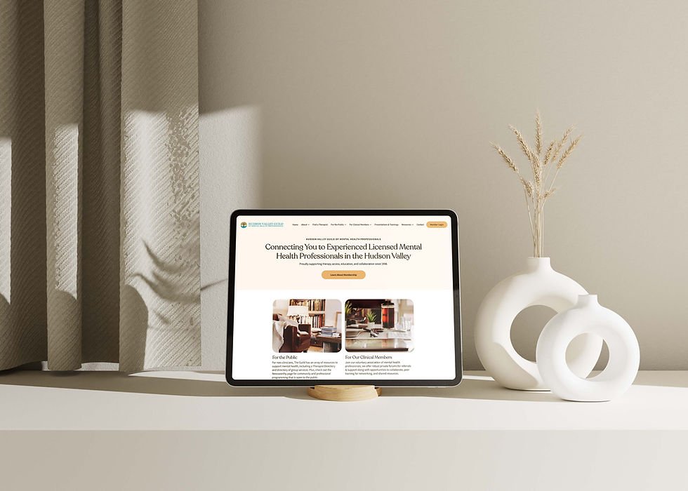 Website design for the Hudson Valley Guild of Mental Health Professionals