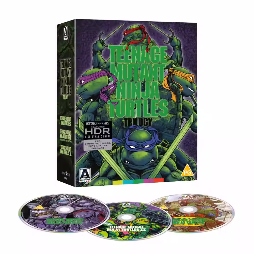 Teenage Mutant Ninja Turtles Trilogy 4K UHD Blu-ray Arrow exclusive Edition