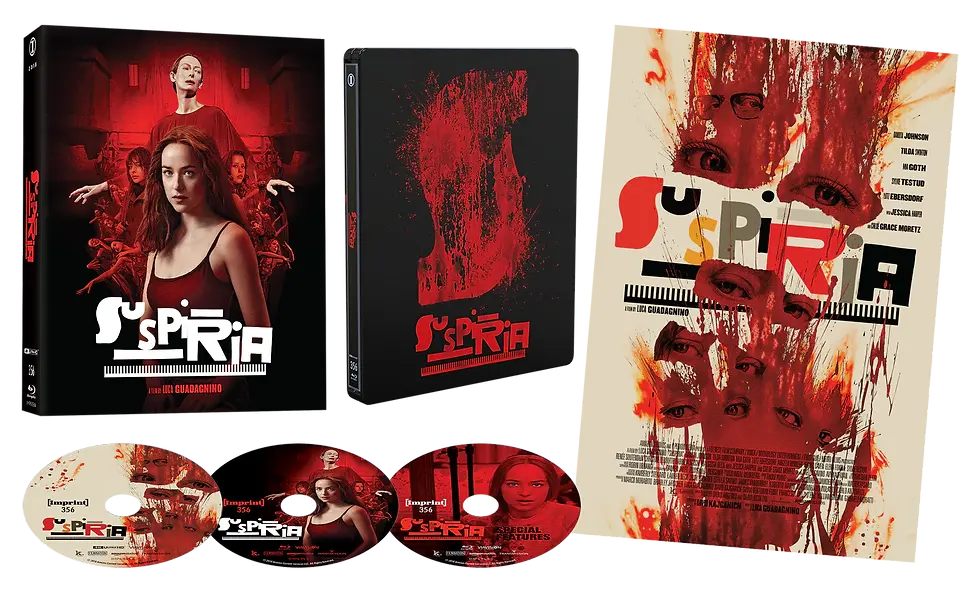 Thumbnail: Suspiria 4K UHD + Blu-ray Lenticular Hardcase Edition with Steelbook