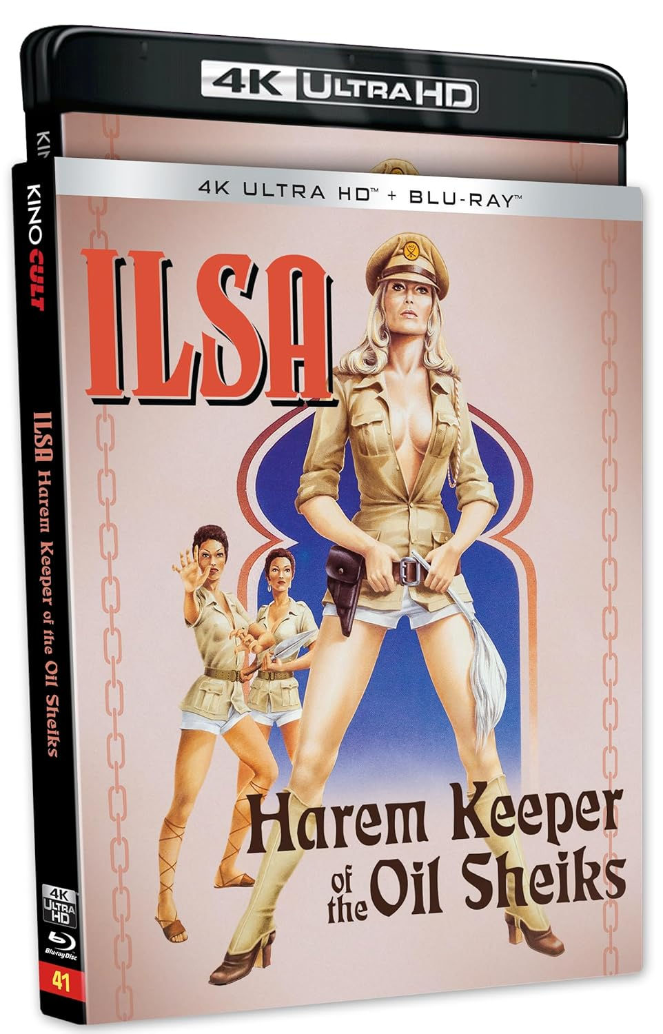 Ilsa, Harem Keeper of the Oil Sheiks 4K UHD + Blu-ray Limited Slipcover Edition