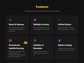 Enhanced YouTube Downloader Screenshot