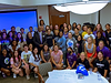 College students and Joaquin Thompson Sr. gather for a group photo after an inspiring talk