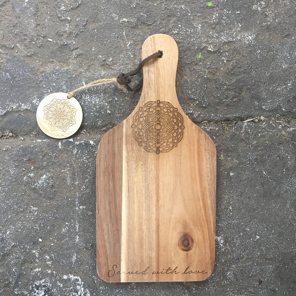 Thumbnail: W/Sale - lot of 10 mini mandala serving boards