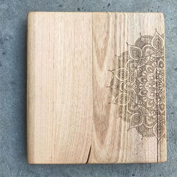 Laser etched stool top