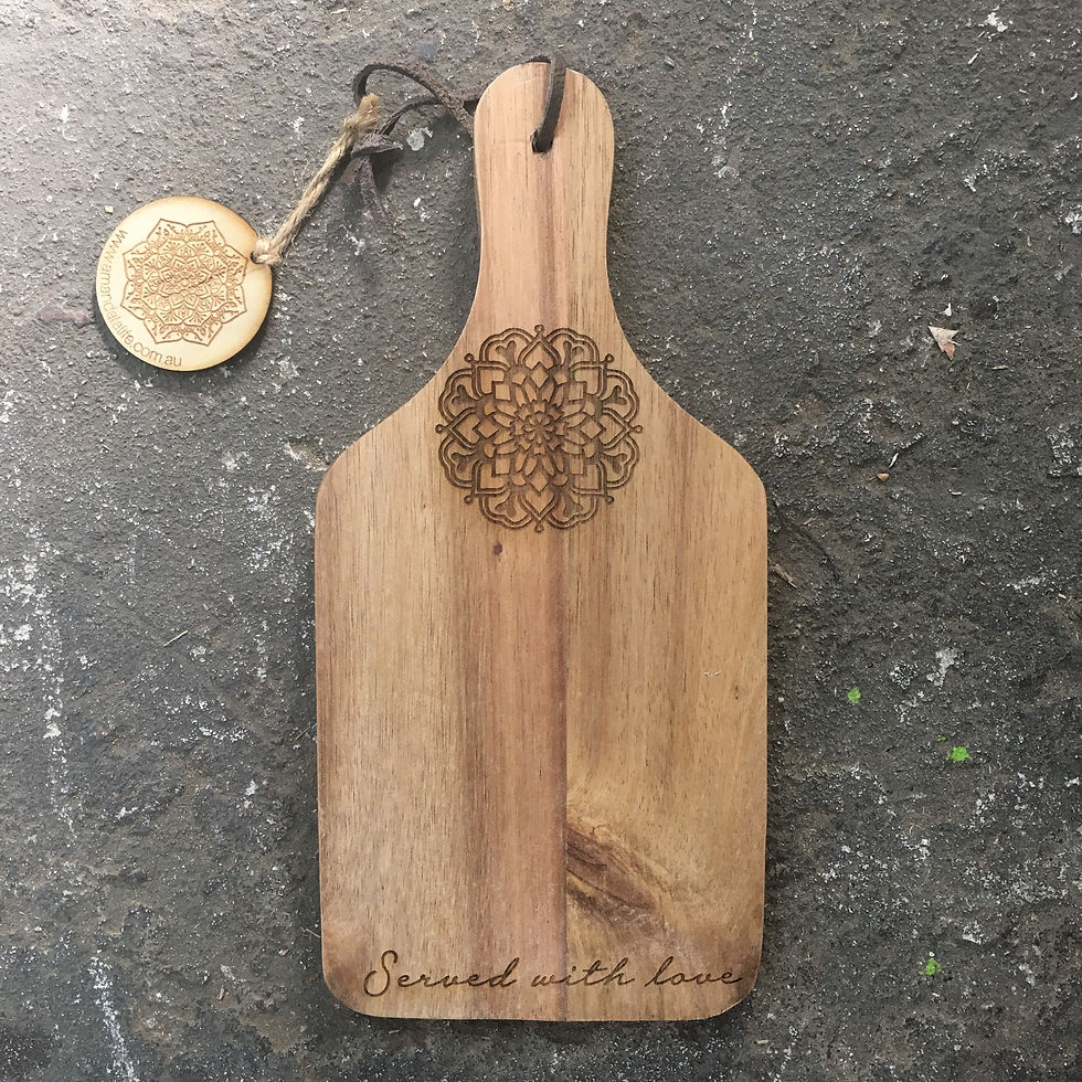 Thumbnail: W/Sale - lot of 10 mini mandala serving boards