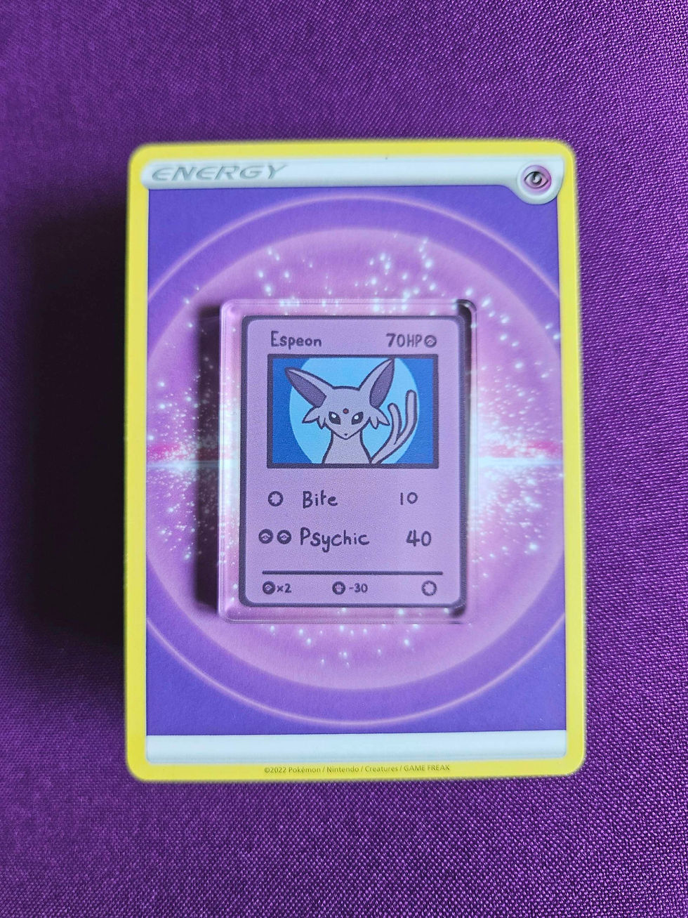 Thumbnail: Espeon and Umbreon Card Acrylic Pin