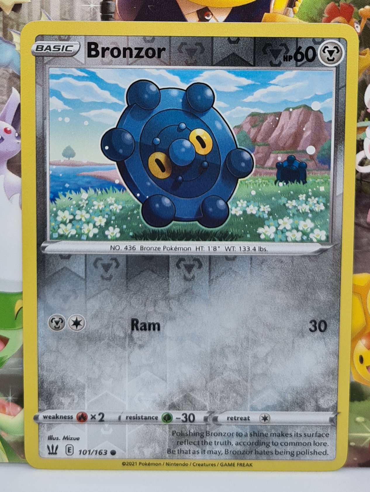 Bronzor Common Reverse Holo 101/163 - Battle Styles