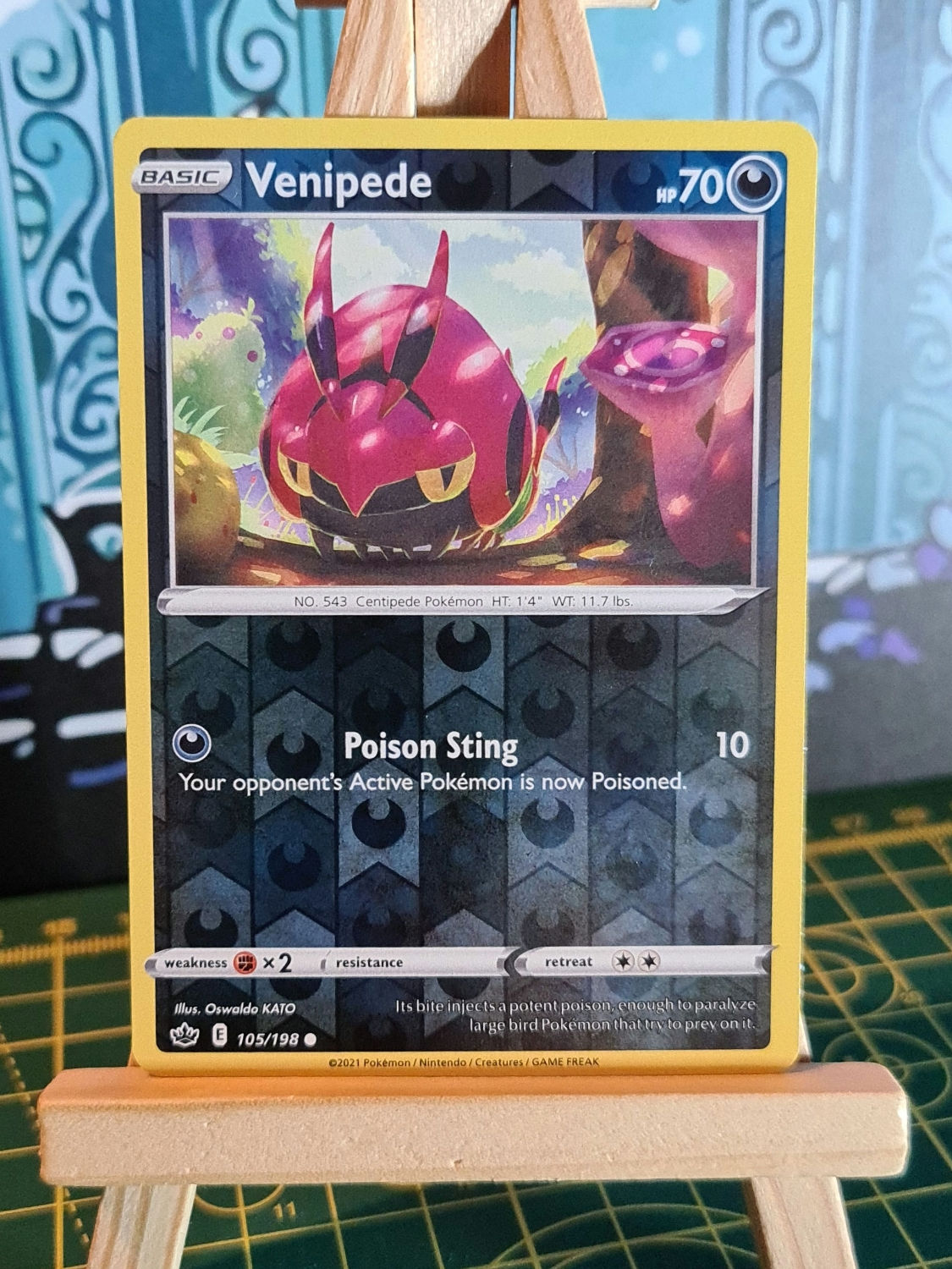 Venipede Common Reverse Holo 105/198 - Chilling Reign