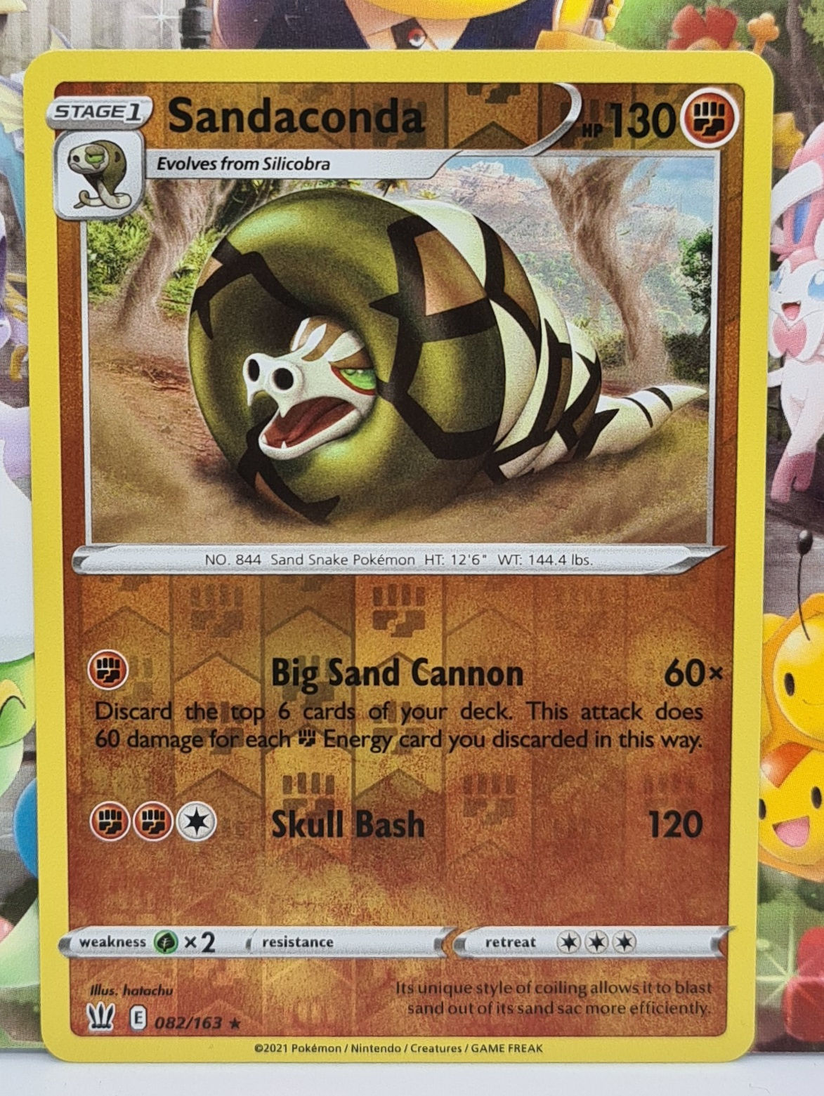 Sandaconda Rare Reverse Holo 82/163 - Battle Styles