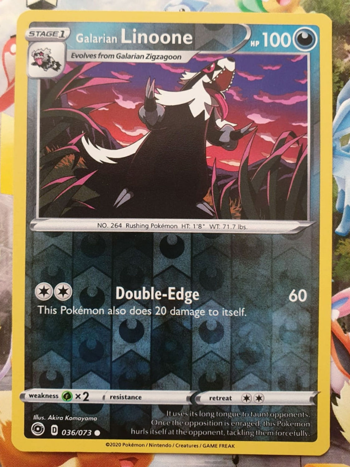 Galarian Linoone Common Reverse Holo 36/73 - Champion's Path