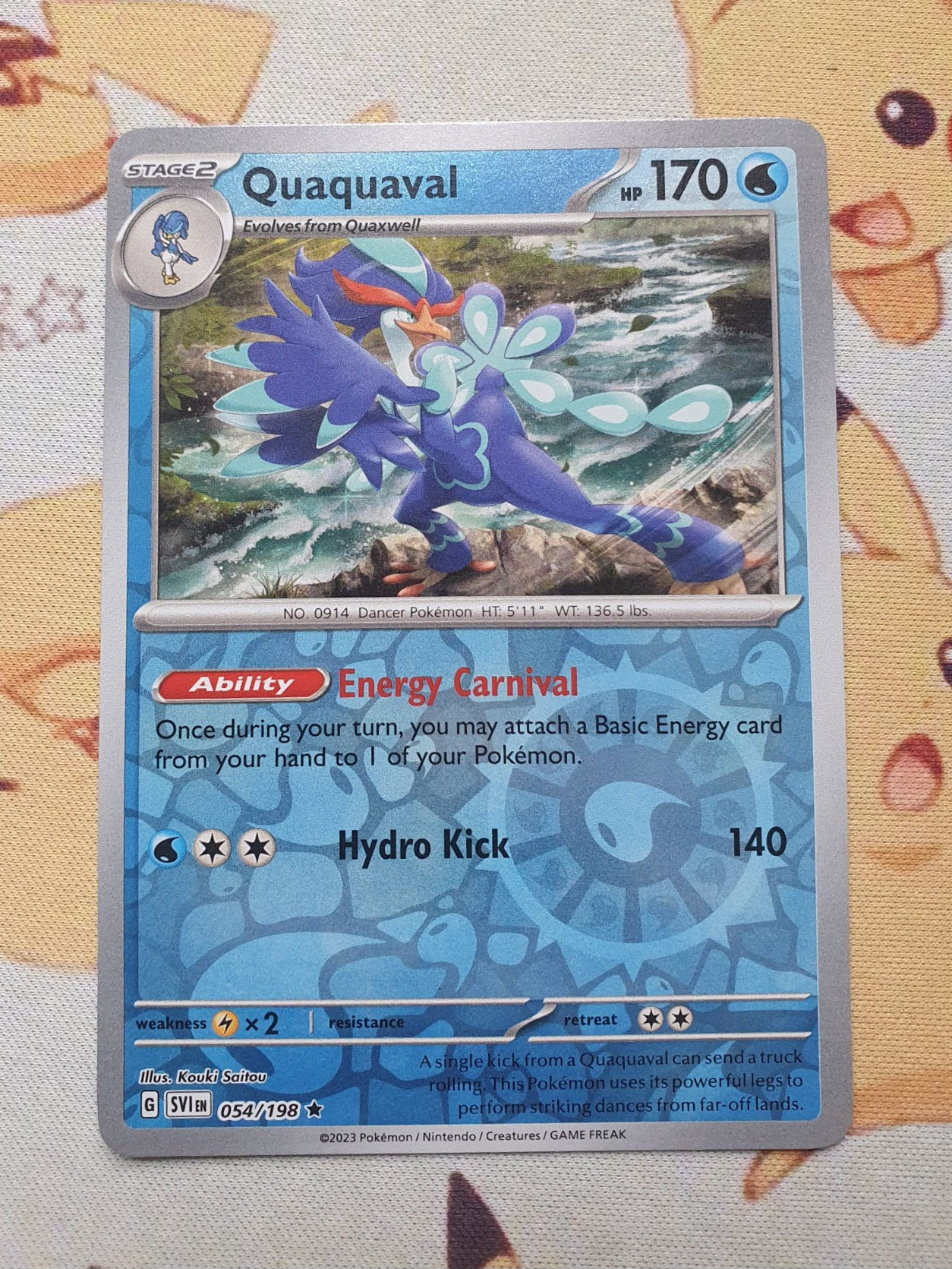 Quaquaval Rare Reverse Holo 054/198 Scarlet and Violet