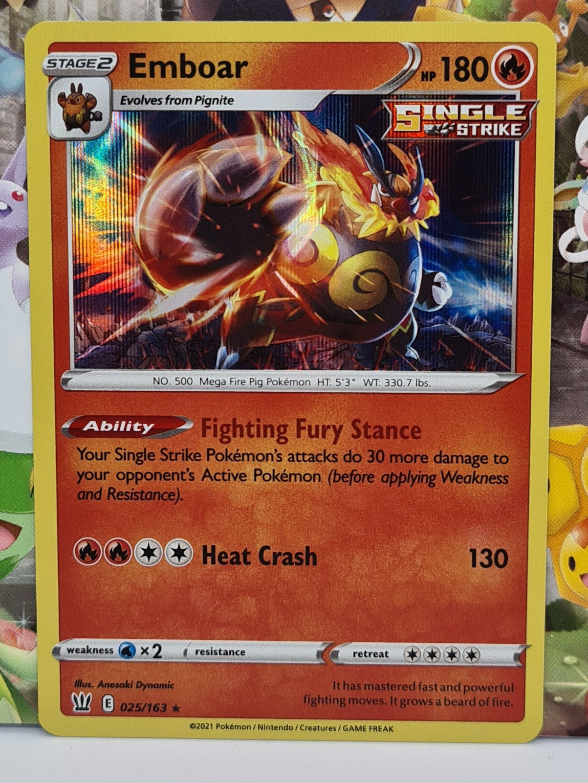 Emboar Rare Holo 25/163 - Battle Styles