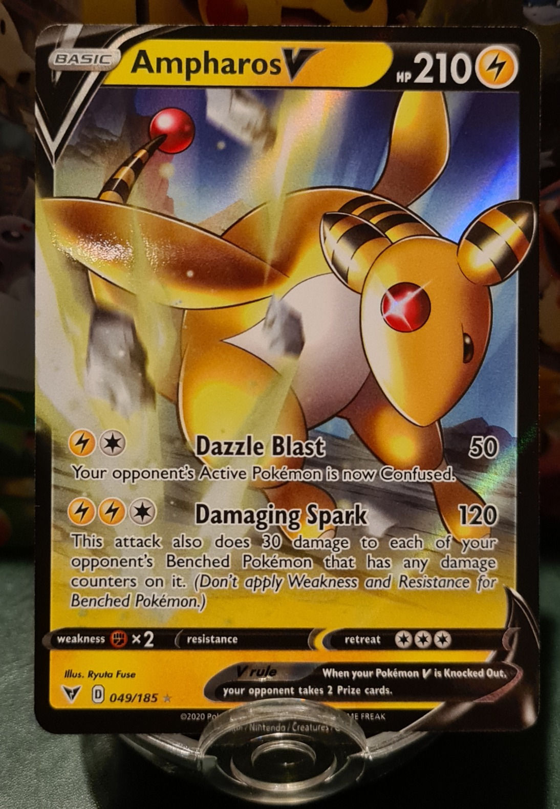 Ampharos V Half Art 49/185