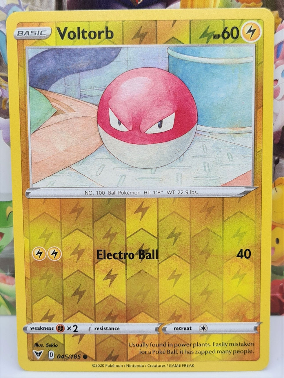 Voltorb Common Reverse Holo 45/185
