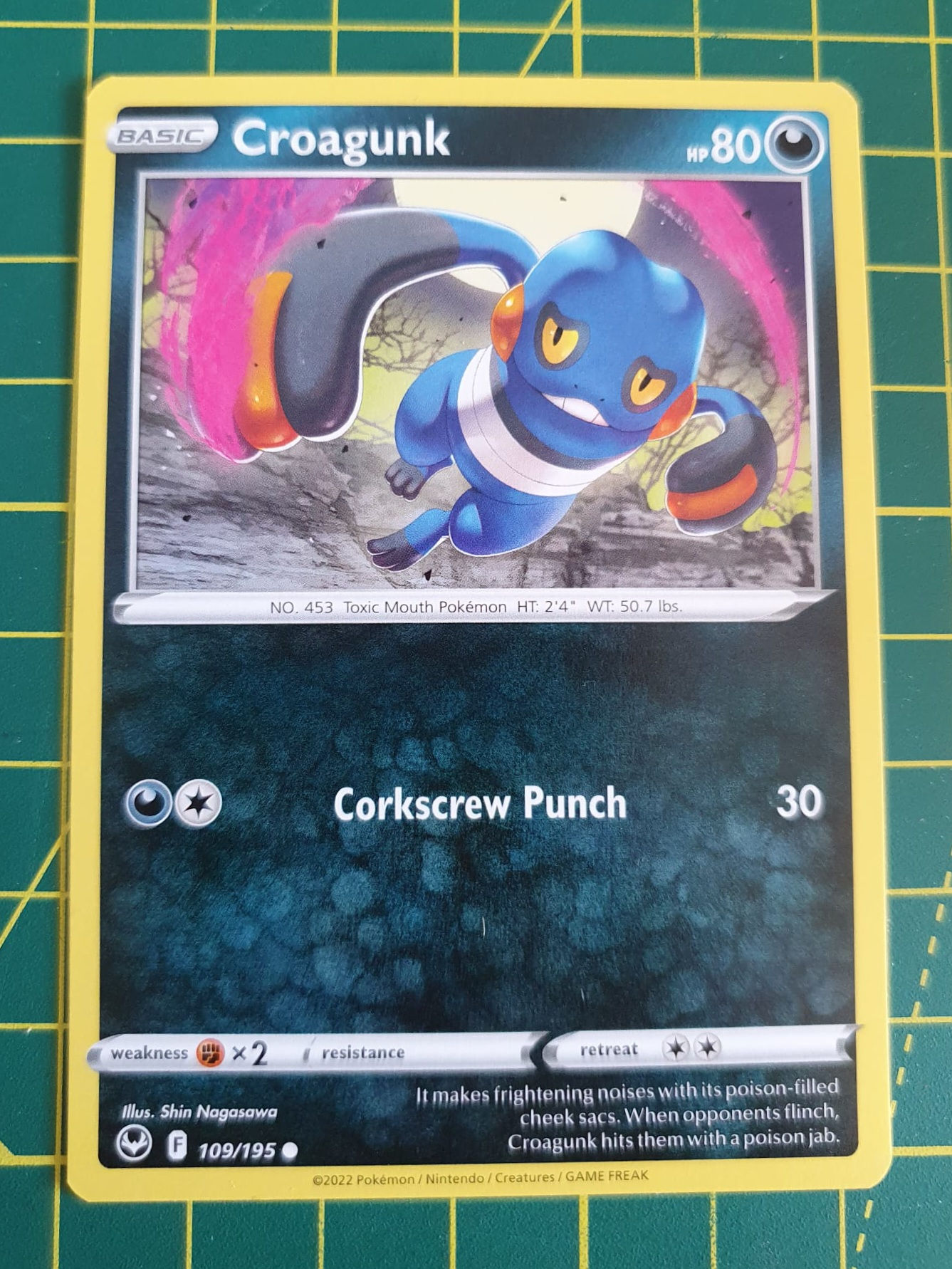 Croagunk Common Silver Tempest 109/195