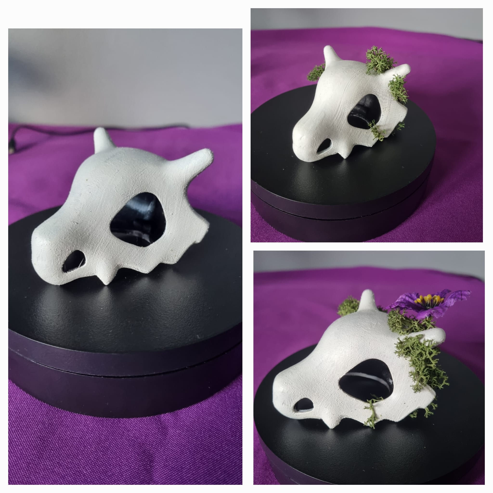 Handpainted Cubone Skull