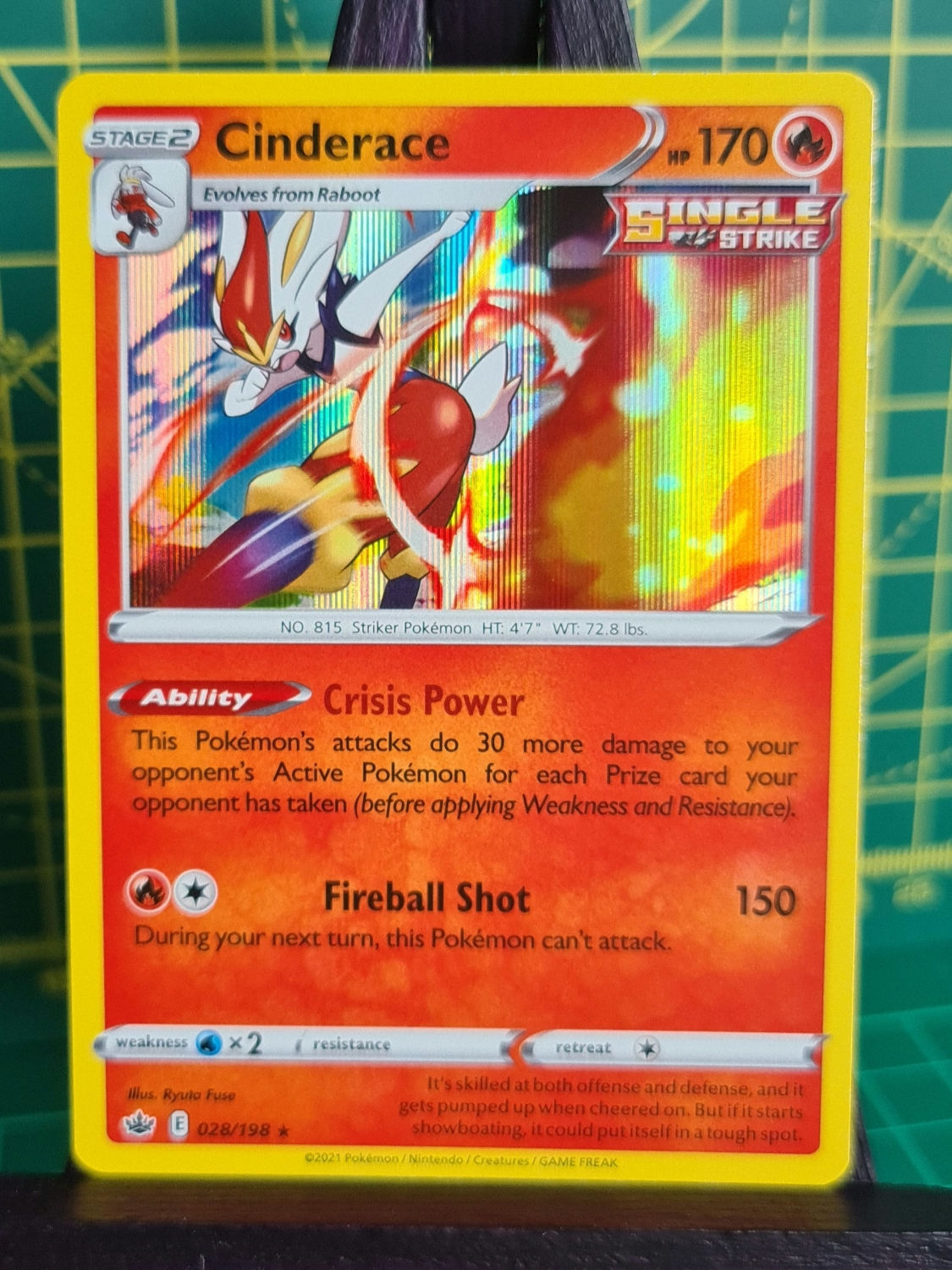 Cinderace Rare Holo 028/198 - Chilling Reign