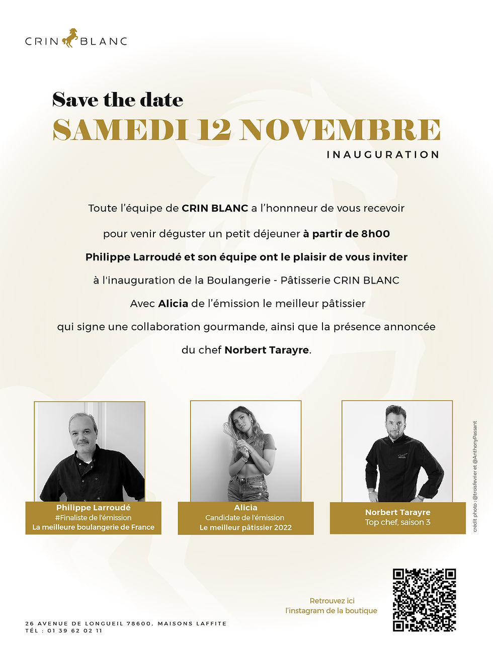 Invitation Crin Blanc